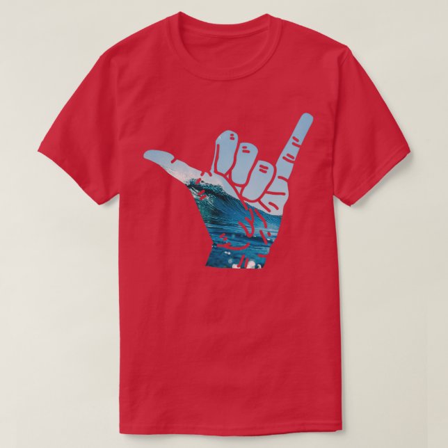 T-SHIRT SHAKA SURF WAVE (Design devant)