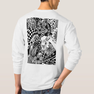 T-shirt Shake It Out – Black and White Hand-Drawn Art