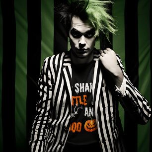 T-shirt Shake, Rattle, Boo Fun Skeleton Citrouille Hallowe