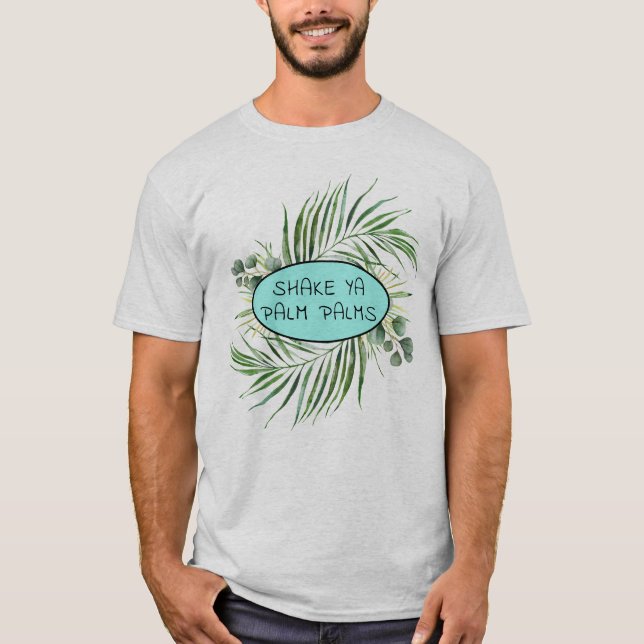 T-shirt Shake Ya Palm Palms Funny Tropical (Devant)