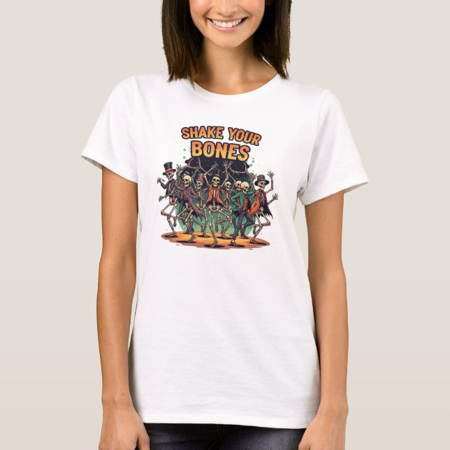 T-shirt Shake Your Bones | Dancing Skeleton Tee (Devant)