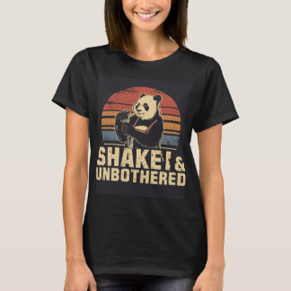 T-shirt Shaken & Unbothered Panda Bartender Shirt