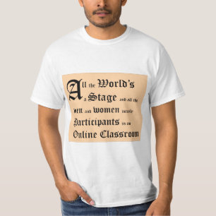 T-shirt Shakespeare All Worlds and Online Classroom
