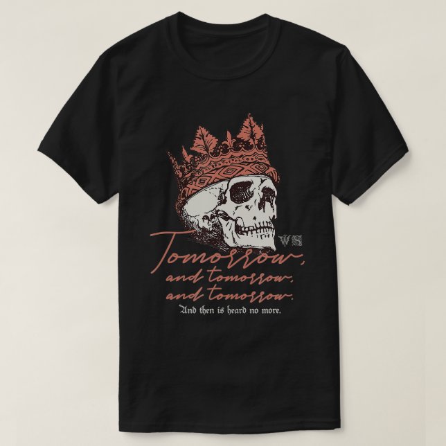 T-shirt Shakespeare Cadeaux Macbeth Demain Discours Cool L (Design devant)