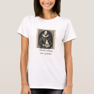 T-shirt Shakespeare & Chat Juge Silencieusement Grammar La