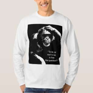 T-shirt Shakespeare Citation Pop Art Penser Singe Hommes