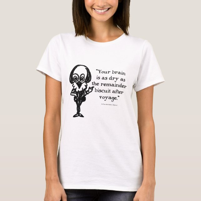 T-shirt Shakespeare Insulte comme vous l'aimez (Devant)