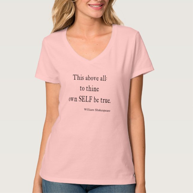T-shirt Shakespeare que la citation à Thine possèdent (Devant)
