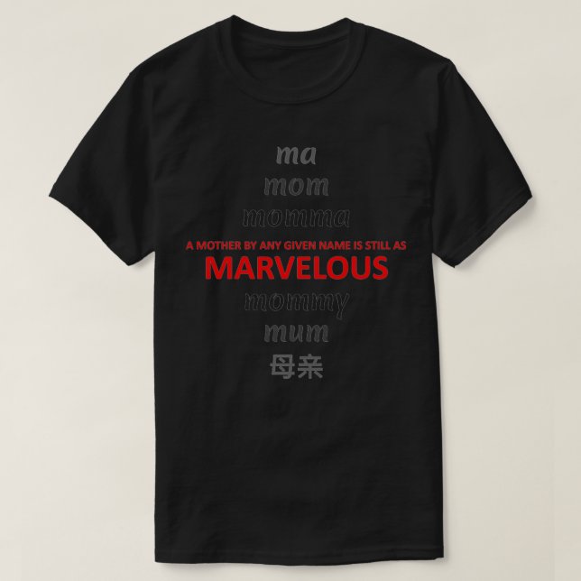 T-shirt Shakespeareanesque Marvelous Maman Premium  (Design devant)