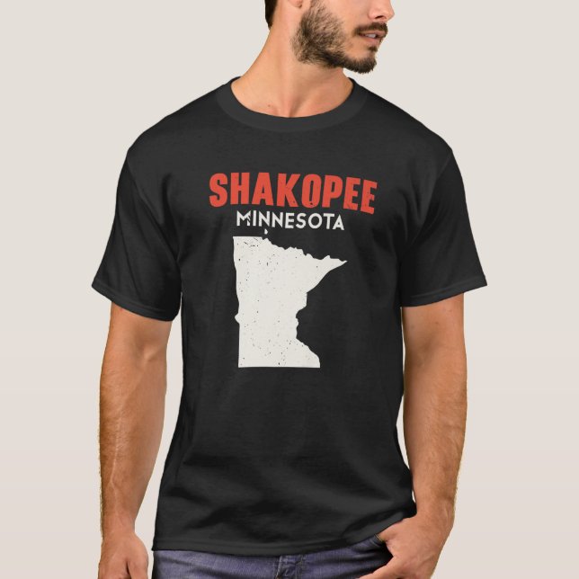 T-shirt Shakopee Minnesota USA State America Travel Minnes (Devant)