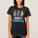 T-shirt Shalom Gnome Happy Hanoukka Chanukkah Jewish Dreid<br><div class="desc">Shalom Gnome Happy Hanoukka Chanukkah Jewish Dreidel Latkes</div>
