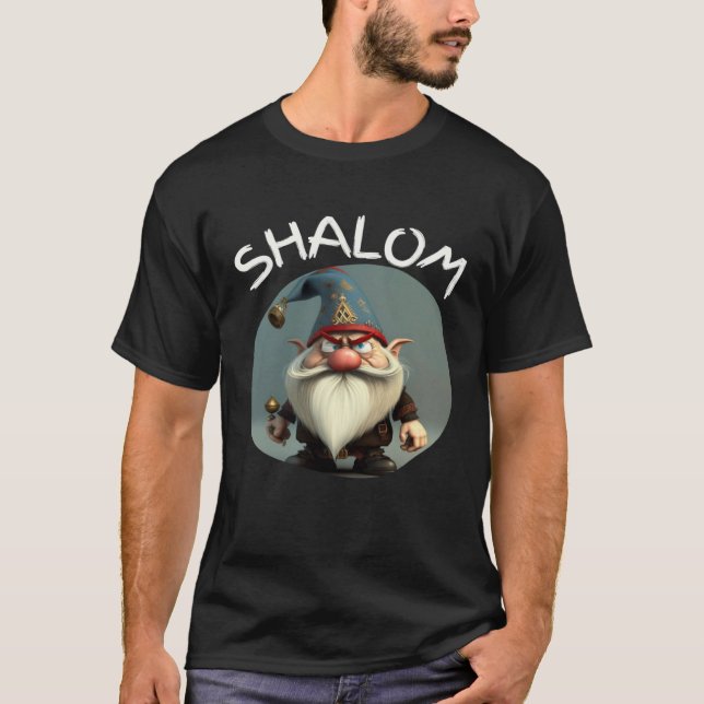 T-shirt Shalom Gnomes  Jewish Gnome s Gnome Hebrew Christi (Devant)