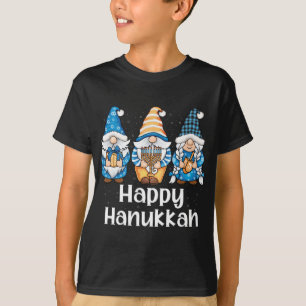 T-shirt Shalom Gnomes Juif Hanoukka Chanukah Fête juive