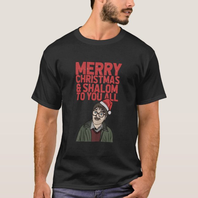 T-shirt Shalom Joyeux Noël - Jim Vendredi Dîner de nuit E (Devant)