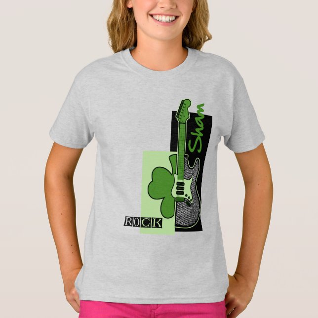 T-shirt Sham Rock. Thème de musique St. Patrick's Day (Devant)