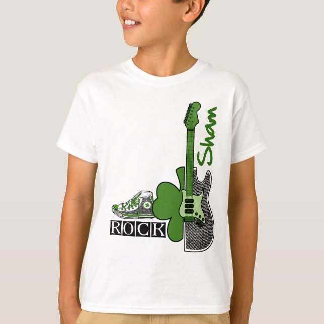 T-shirt Sham Rock. Thème de musique St. Patrick's Day (Devant)