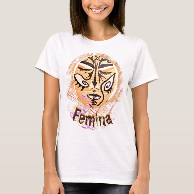 T-shirt Shaman magique Visage Femina Enchantress Art T-shi (Devant)