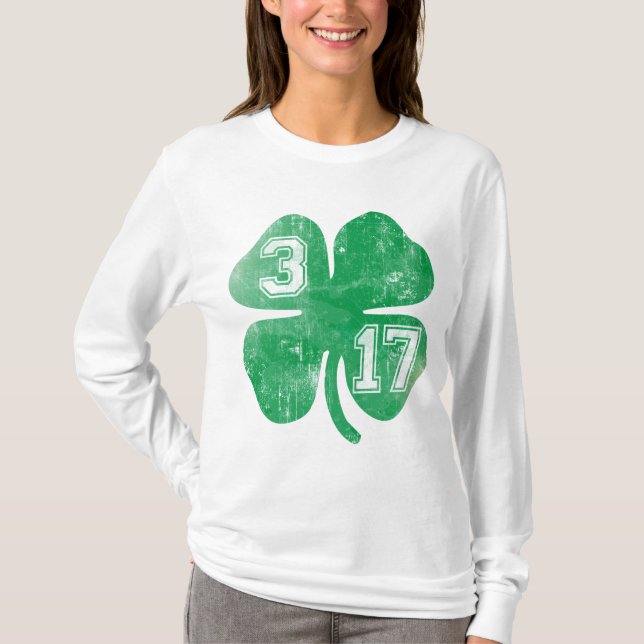 T-shirt Shamrock 3/17 Jour de la Saint Patrick (Devant)