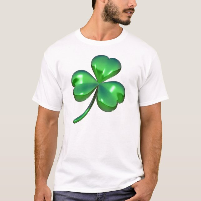 T-shirt shamrock 3D (Devant)