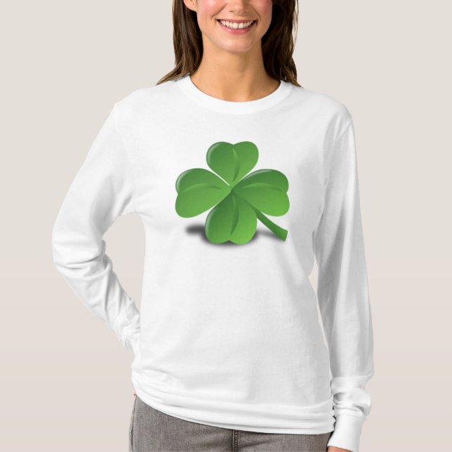 T-shirt shamrock 3D/trèfle (Devant)