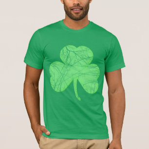 T-shirt Shamrock affligé par cru
