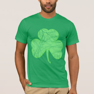 T-shirt Shamrock affligé par cru