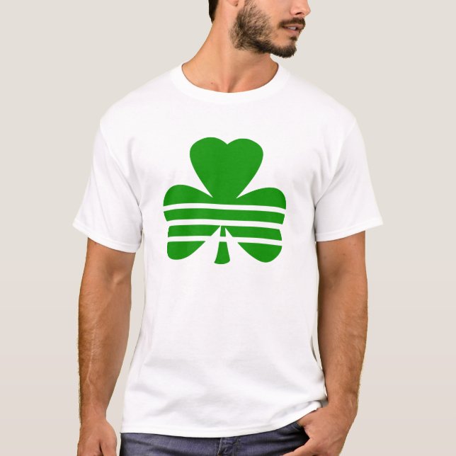 T-shirt Shamrock avec bandes horizontales (Devant)