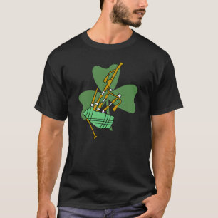 T-shirt Shamrock Bagpipe