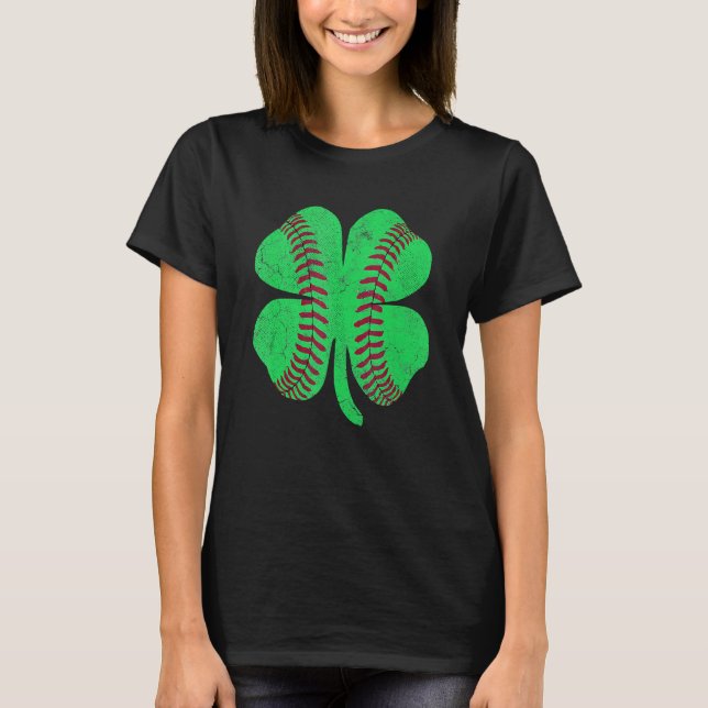 T-shirt Shamrock Baseball Saint Paddy's ST PATRICKS DAY Ki (Devant)