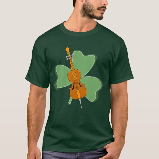 T-shirt Shamrock Cello (Devant)