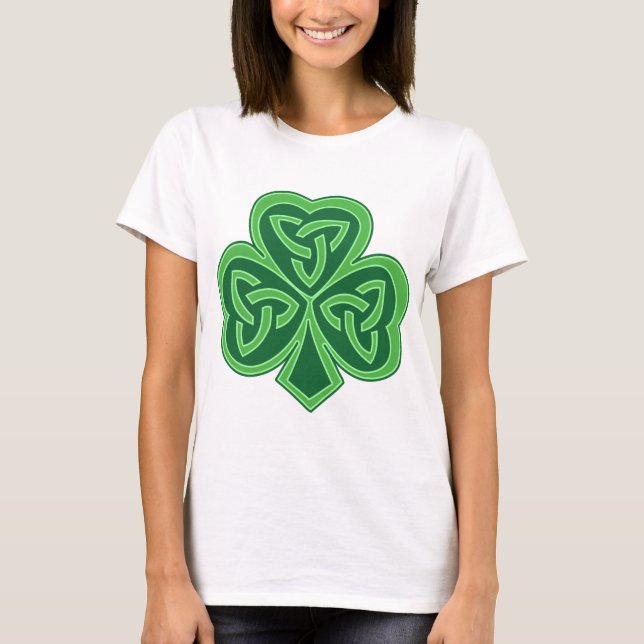 T-shirt Shamrock celtique de noeud (Devant)