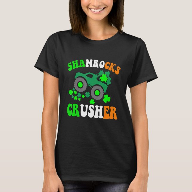 T-shirt Shamrock Croiseur Camion Conduite Shamrock St. Pat (Devant)