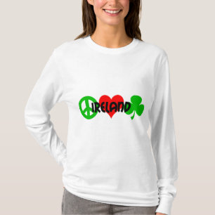 T-shirt Shamrock d'amour de paix