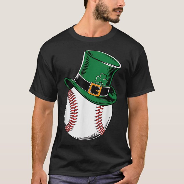 T-shirt Shamrock de baseball Jour de la Saint Patrick (Devant)