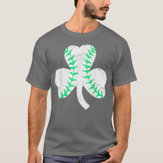 T-shirt Shamrock de baseball Leprechaun Jour de la Saint P
