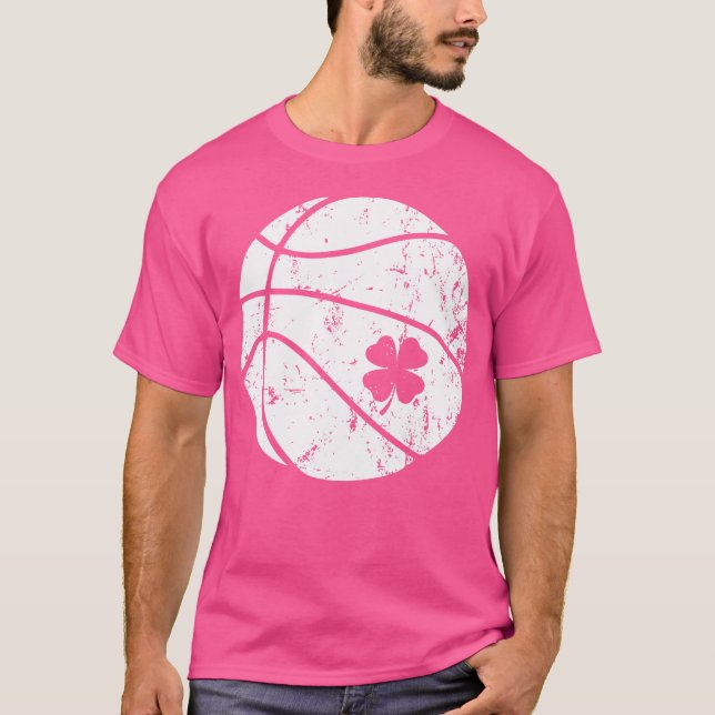 T-shirt Shamrock de basket-ball Lucky Clover Irish St Patr (Devant)