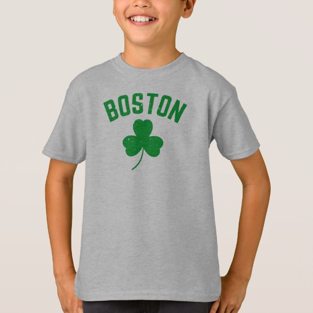 T-shirt Shamrock de Boston Green Lucky (Devant)