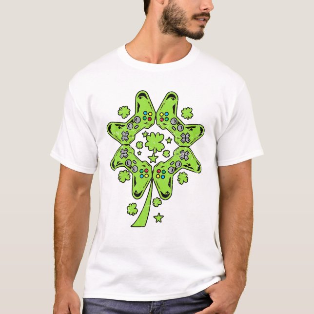 T-shirt Shamrock de jeu vidéo garçons (Devant)