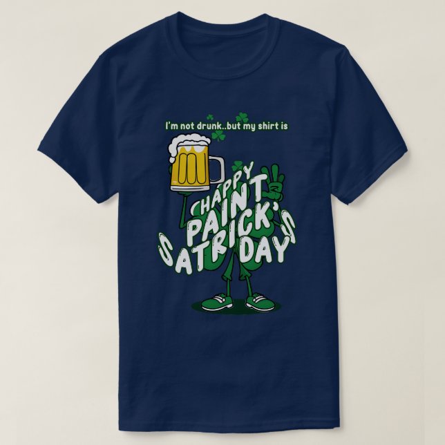 T-shirt Shamrock de la fête de Saint-Patricks (Design devant)