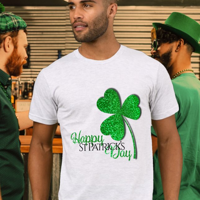 T-shirt Shamrock de la Parties scintillant verte Bonne St  (Créateur téléchargé)