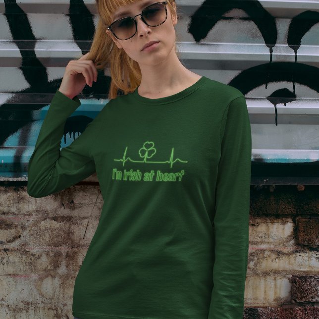 T-shirt Shamrock de la Saint Patrick EKG - Je suis irlanda (Créateur téléchargé)