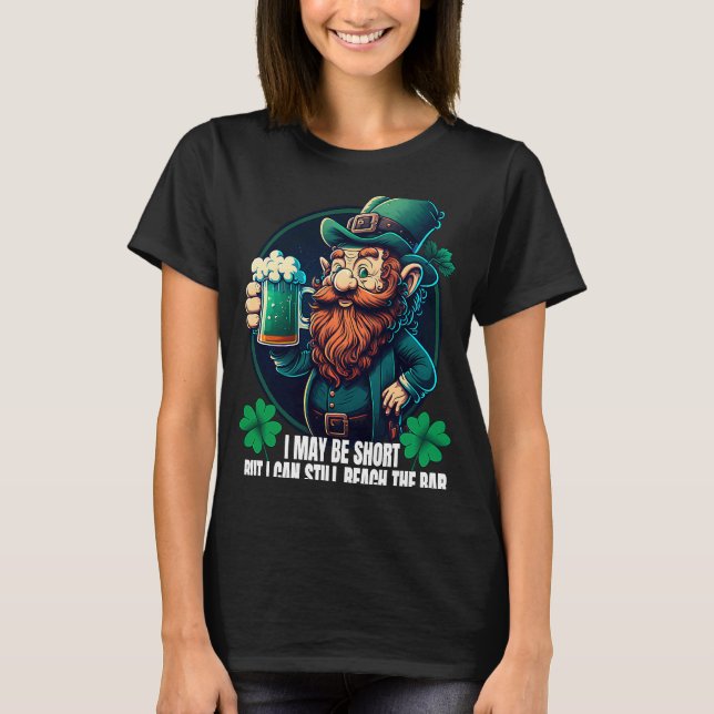 T-shirt Shamrock de la Saint Patrick Leprechaun Bière vert (Devant)