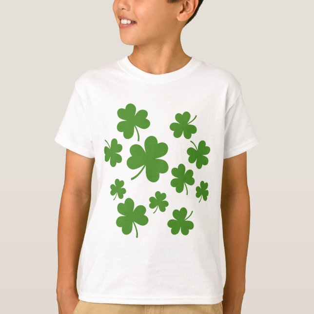 T-shirt Shamrock de la Saint Patrick Motif Clover (Devant)