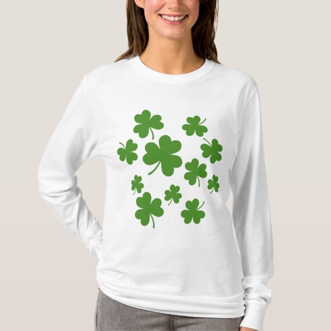 T-shirt Shamrock de la Saint Patrick Motif Clover (Devant)