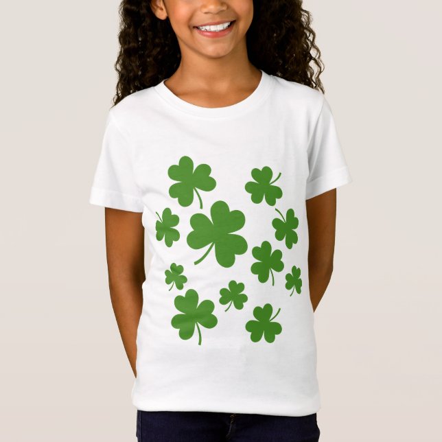 T-Shirt Shamrock de la Saint Patrick Motif Clover (Devant)