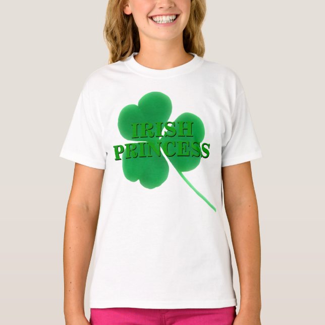 T-shirt Shamrock de la Saint-Patrick | Princesse irlandais (Devant)