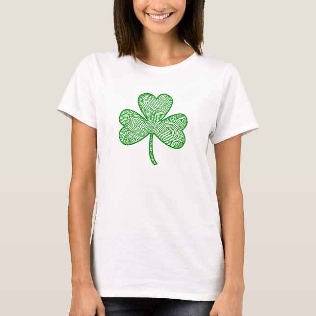 T-shirt Shamrock de Scribbleprint (Devant)
