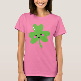 T-shirt shamrock de st patrick kawaii