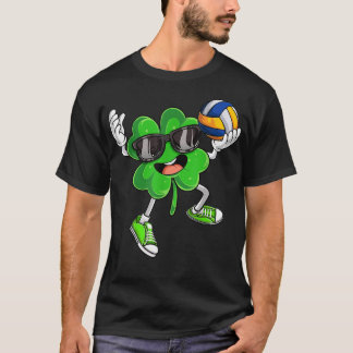 T-shirt Shamrock de volleyball Lucky Clover St patrick irl