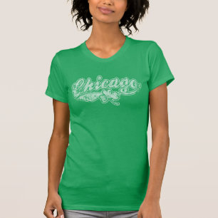 T-shirt Shamrock d'Irlandais de Chicago du jour de St